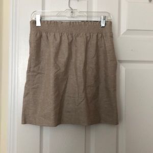 JCrew Gold Skirt with pockets